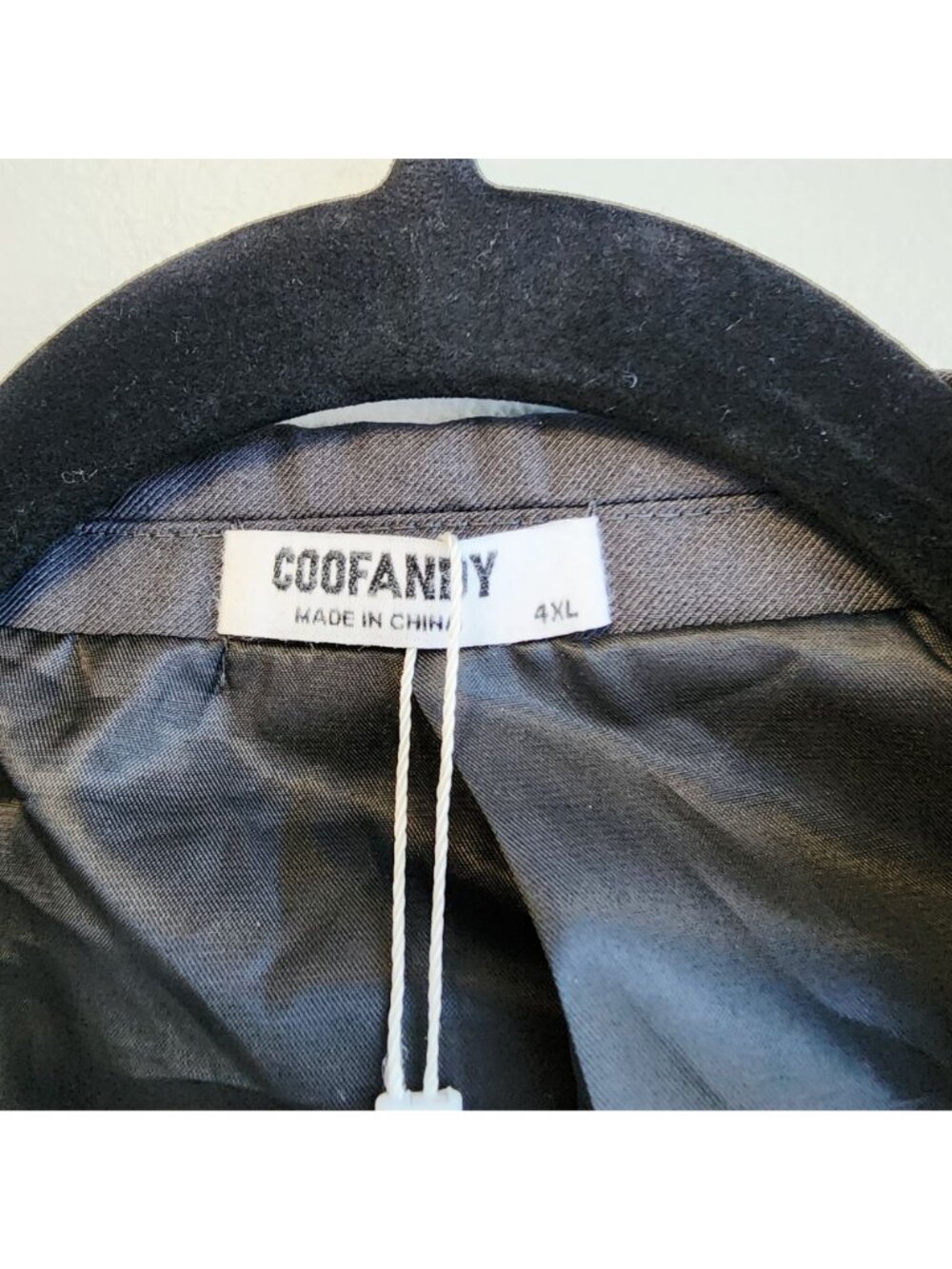 Coofandy Mens 2-Piece Suit Jacket & Pants Size 4XL Dark Gray Formal Wear New - Picture 3 of 16